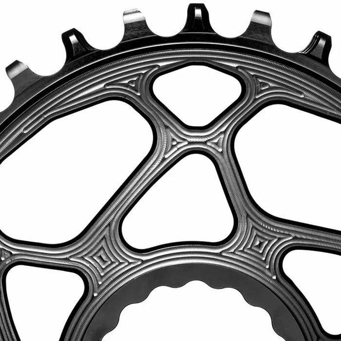 absoluteBLACK Race Face Direct Mount Boost Oval Chainring for Shimano HG+ 12 spd Black