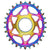 absoluteBLACK Shimano Direct Mount Oval Chainring PVD Rainbow