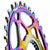 absoluteBLACK Shimano Direct Mount Oval Chainring PVD Rainbow