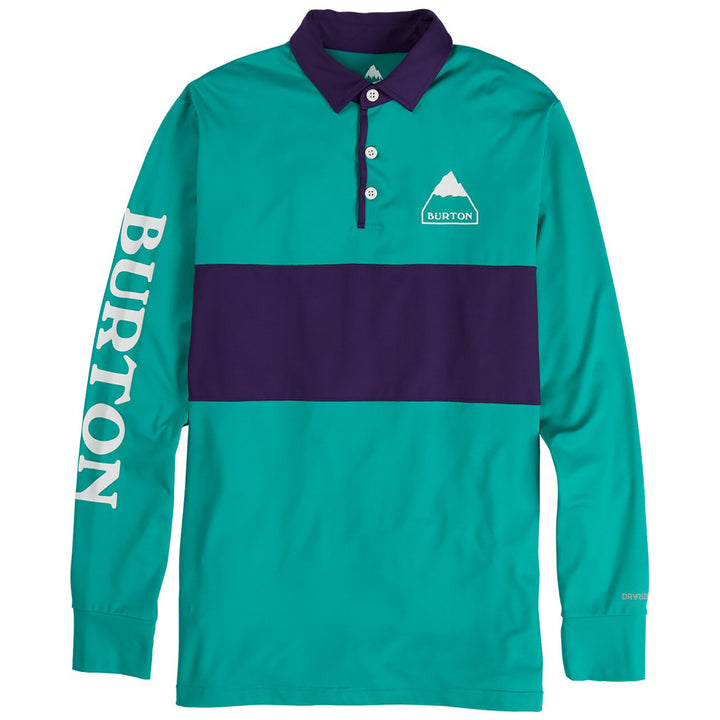 Burton Midweight Rugby Shirt Dynasty Green/Parachute Purple