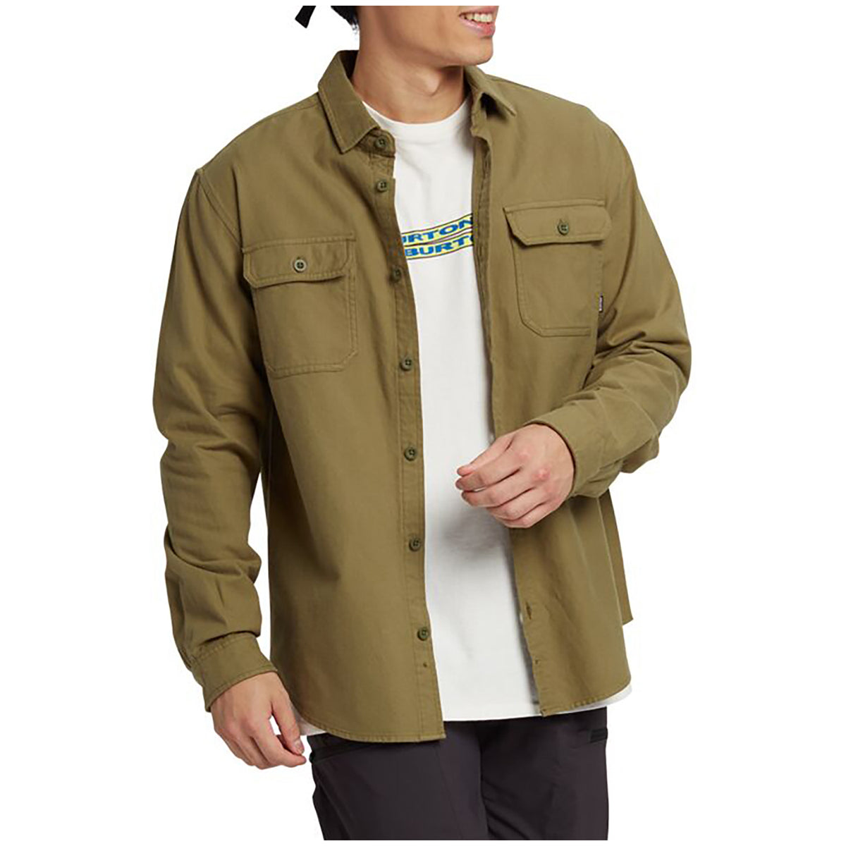 Burton Brighton Premium Long-Sleeve Flannel - Men's Martini Olive
