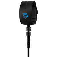 Creatures of Leisure Superlite Lite 6' Surf Leash Black Cyan::Black Cyan