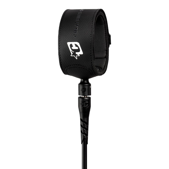 Creatures of Leisure Superlite Pro 6' Surf Leash Black