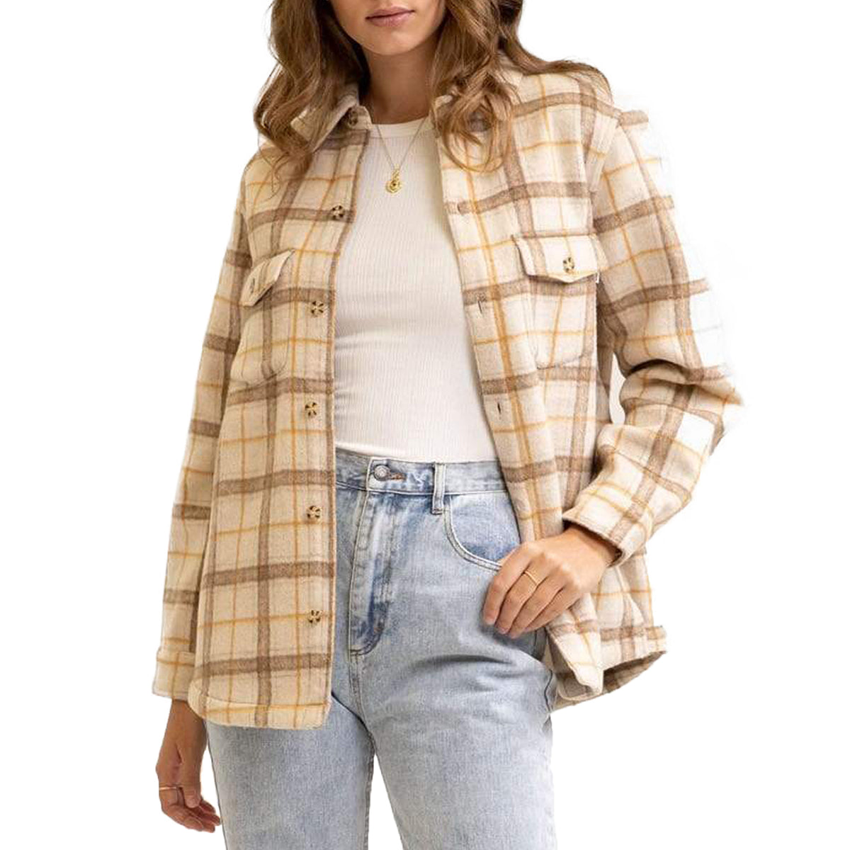 Rhythm Vintage Shirt Jacket - Women's Sand