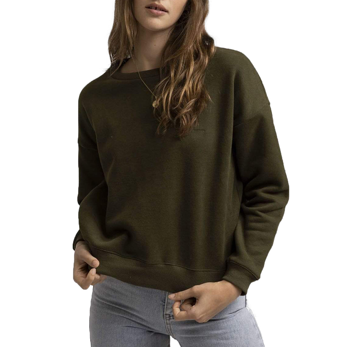 Rhythm Classic Crew Fleece - Women's Olive