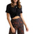 Rhythm Linen Slub Boyfriend T-Shirt - Women's Black