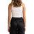Rhythm Rib Tank Top - Women's White