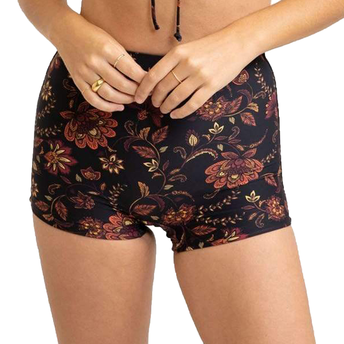 Rhythm Toluca Boy Leg Bikini Bottoms - Women's Black