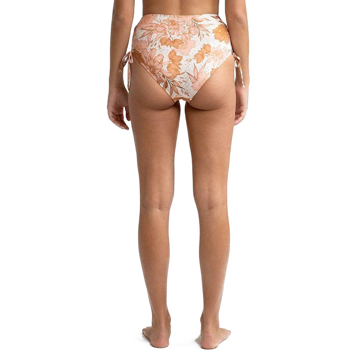Rhythm Ohana High-Waist Tie Side Bikini Bottoms - Women's White