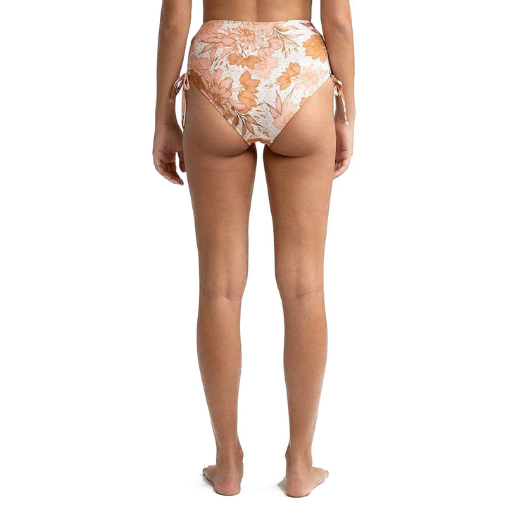 Rhythm Ohana High-Waist Tie Side Bikini Bottoms - Women's White