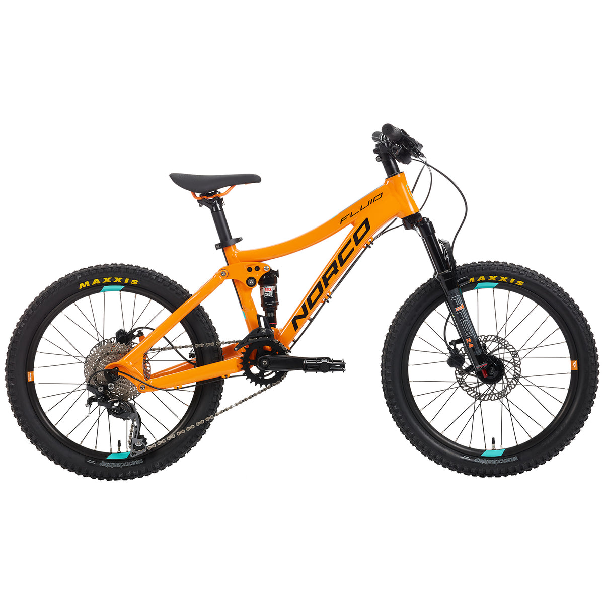 Norco Fluid 20 FS Complete Mountain Bike - Kids' 2019 Orange/Blue