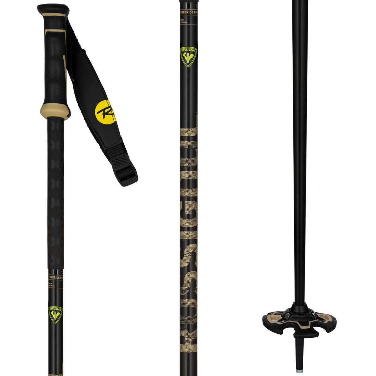 Rossignol Freeride Pro Ski Poles 2022 Black