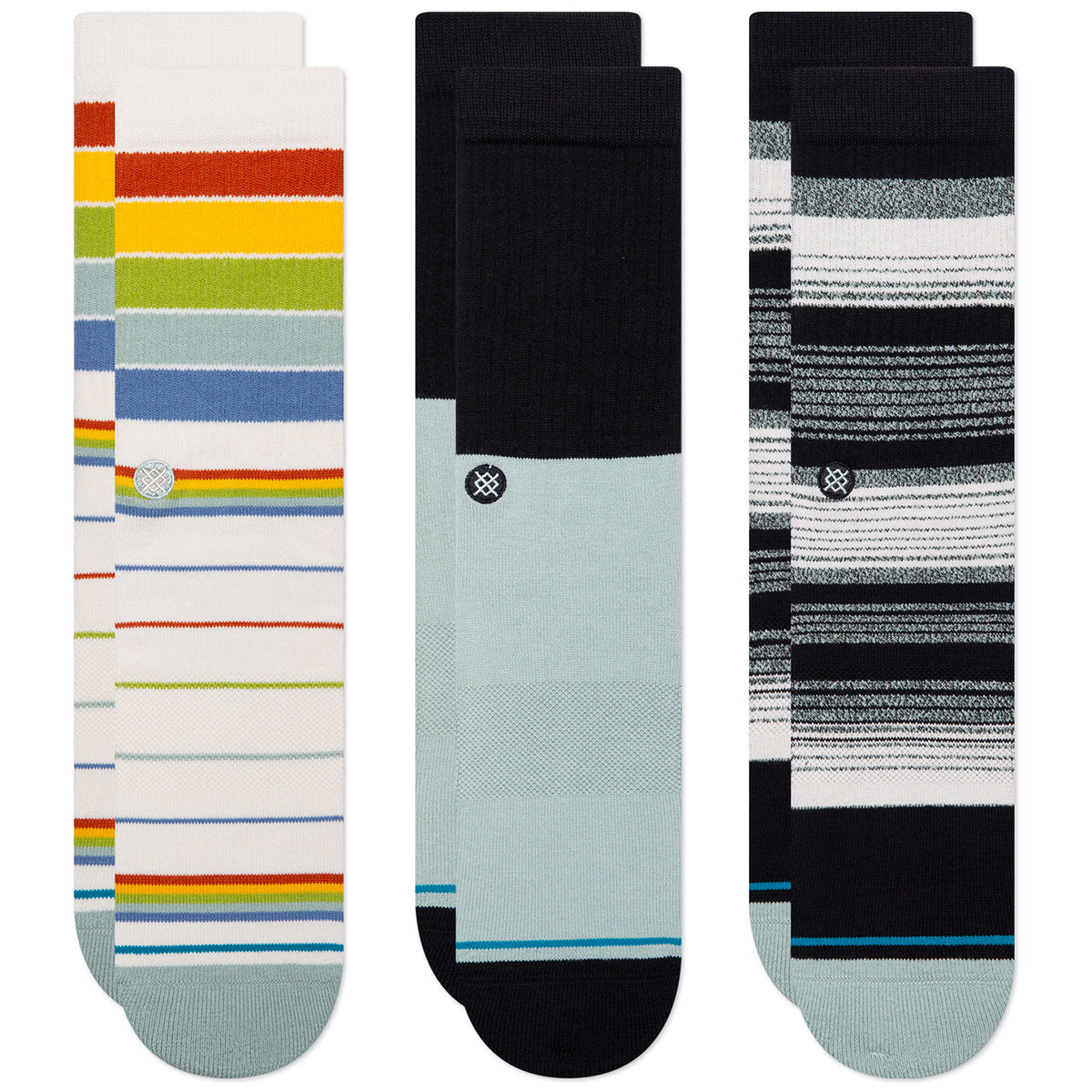 Stance Badwater Crew 3-Pack Socks Multi