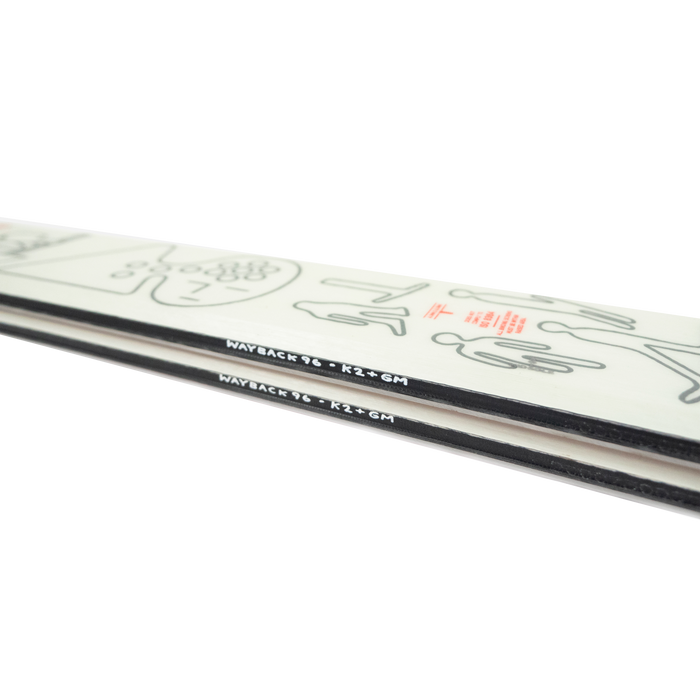 K2 x Geoff McFetridge Wayback 96 Skis 2021