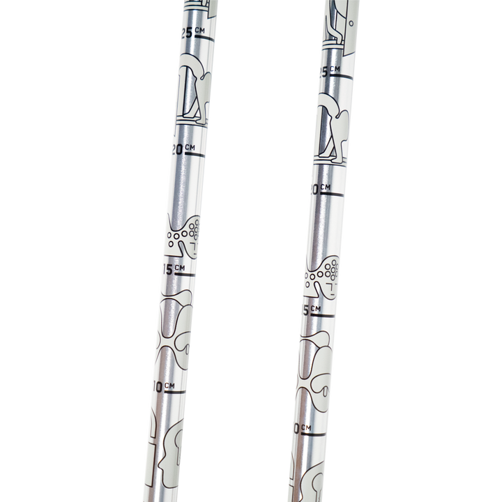 K2 x Geoff McFetridge Lockjaw Adjustable Ski Poles 2021