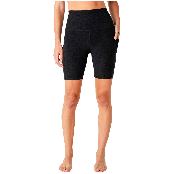 Beyond Yoga Spacedye Team Pockets Biker Shorts - Women's Darkest Night