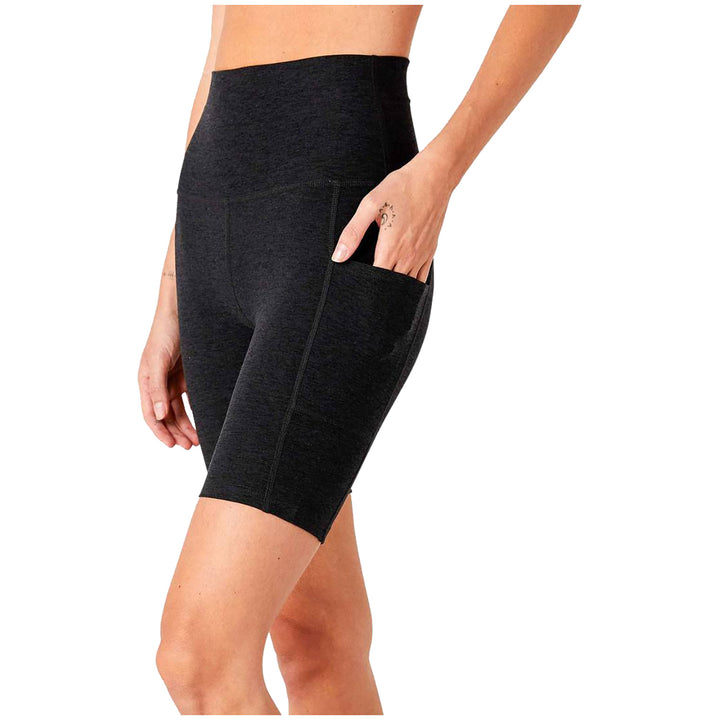 Beyond Yoga Spacedye Team Pockets Biker Shorts - Women's Darkest Night