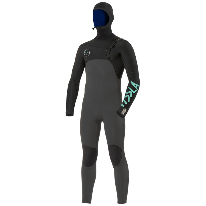 Vissla 5/4/3 7 Seas Hooded Chest Zip Wetsuit - Boys' Phantom