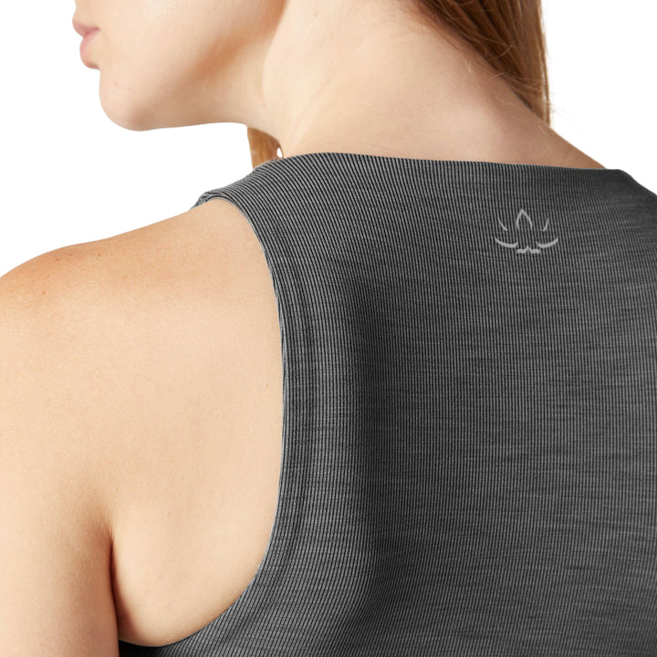 Beyond Yoga Square Neck Tank - Women's Smoke Grey Heather