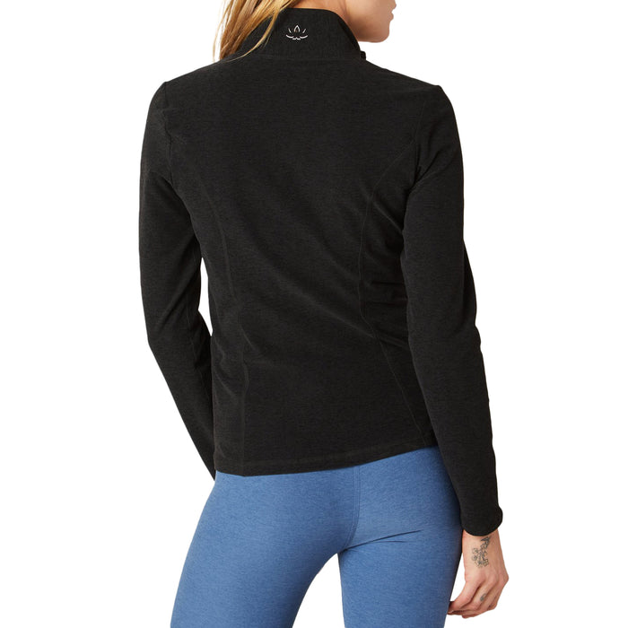 Beyond Yoga On The Go Mock Neck Jacket - Women's Darkest Night