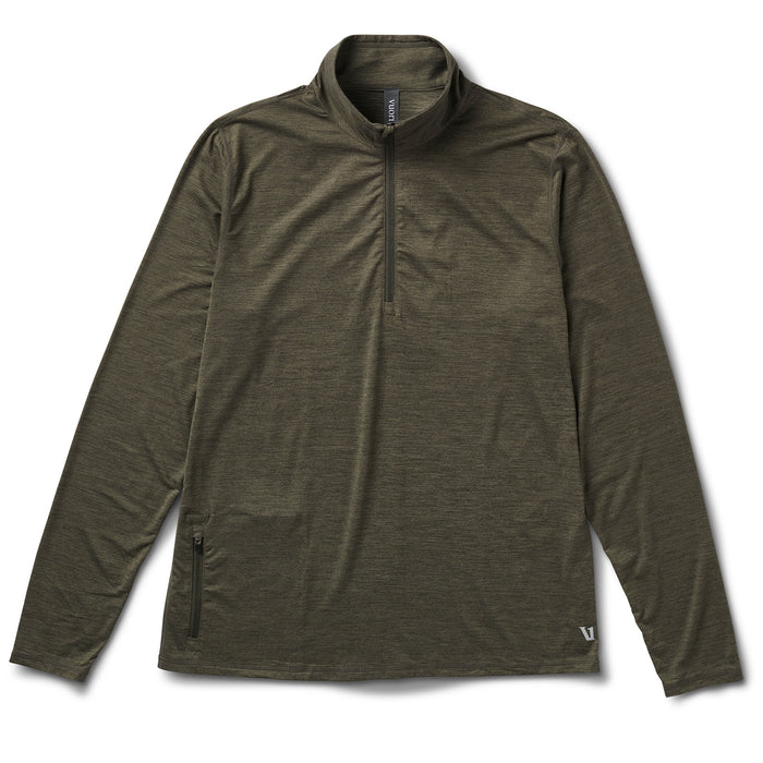 Vuori Ease Performance 1/2 Zip Sweatshirt - Men's Oregano Heather