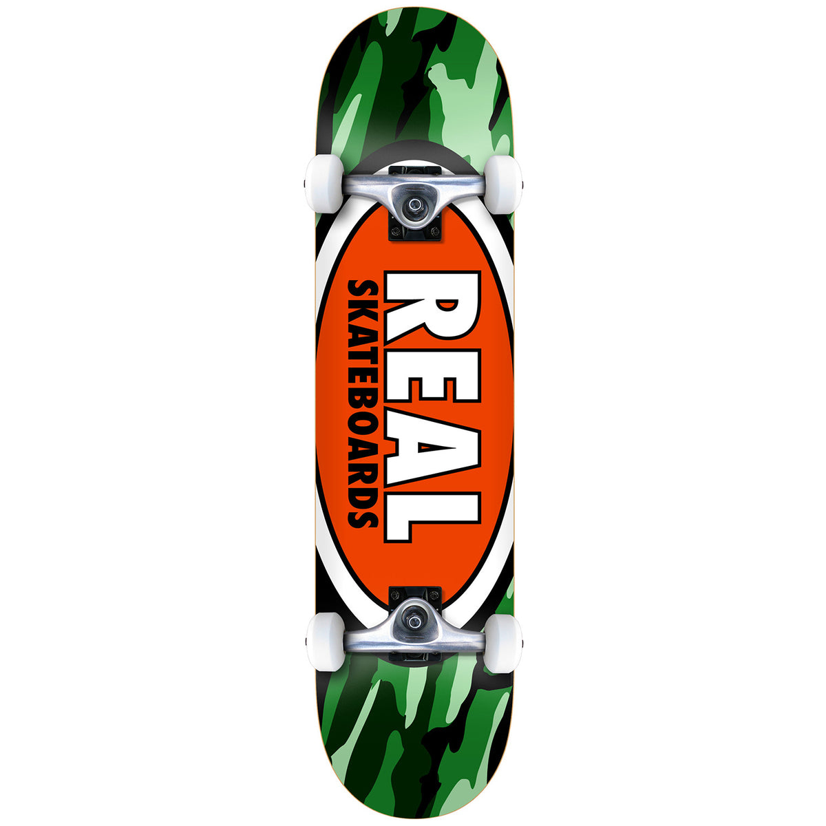 Real Team Oval Camo 7.75 Skateboard Complete