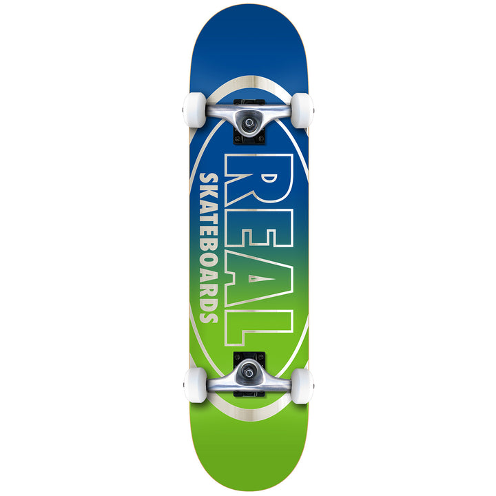 Real Golden Oval Outline 7.75 Skateboard Complete