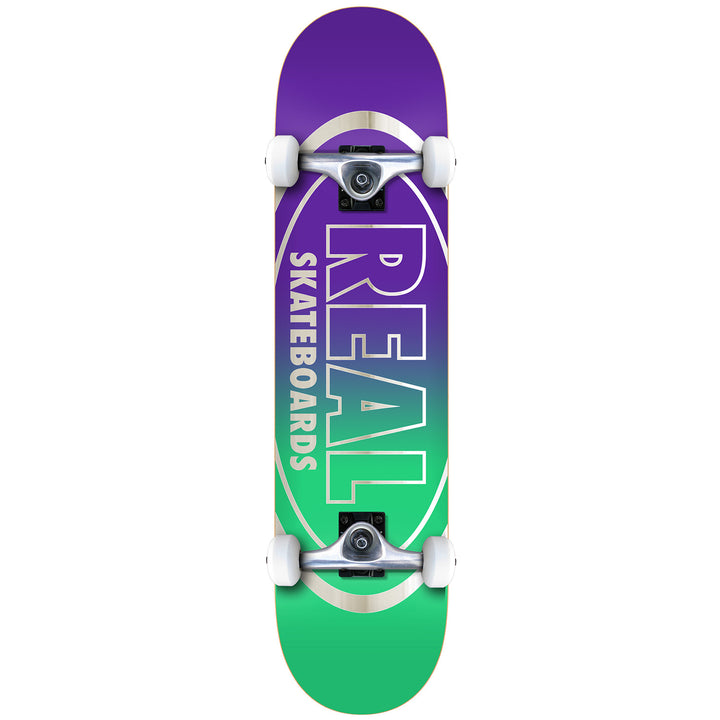 Real Golden Oval Outline 8.0 Skateboard Complete