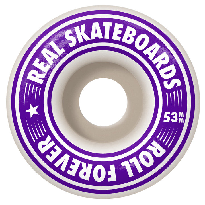 Real Golden Oval Outline 8.0 Skateboard Complete