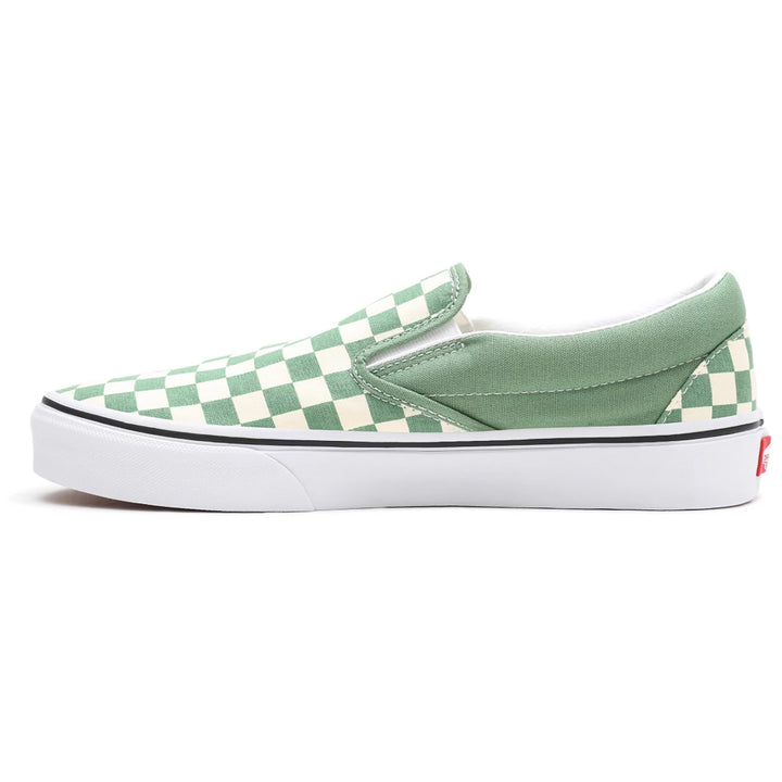 Vans Slip-On Shoes - Women's (Checkerboard) Shale/True White