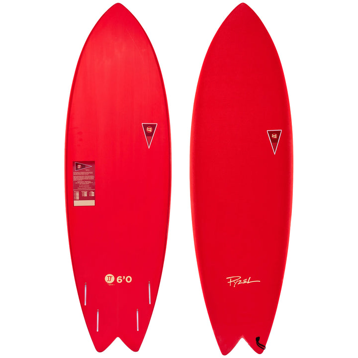 JJF by Pyzel AstroFish Surfboard Red