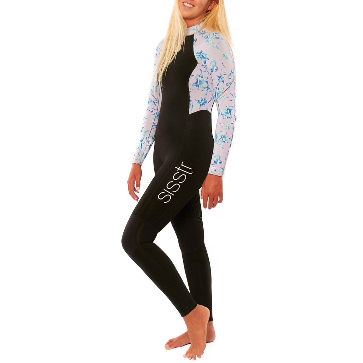 Sisstrevolution 3/2 7 Seas Print Wetsuit - Girls' Orchid
