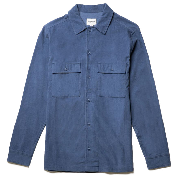Rhythm Workwear Cord Long-Sleeve Shirt - Men's Slate