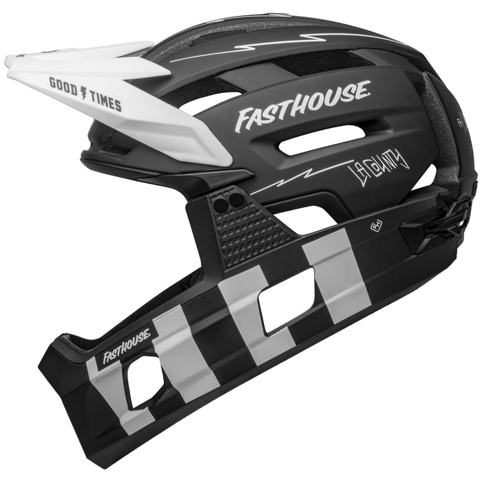 Bell Super Air R Spherical MIPS Bike Helmet Fasthouse Matte Black/White