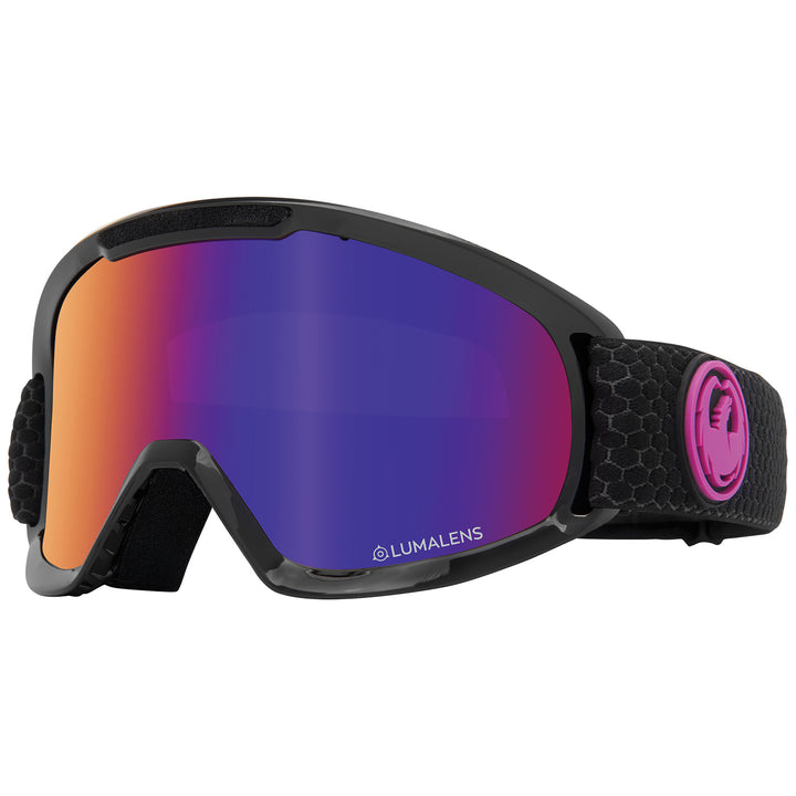 Dragon DX2 Low Bridge Fit Goggles Split/LumaLensPurpIon+LumaLensAmbr