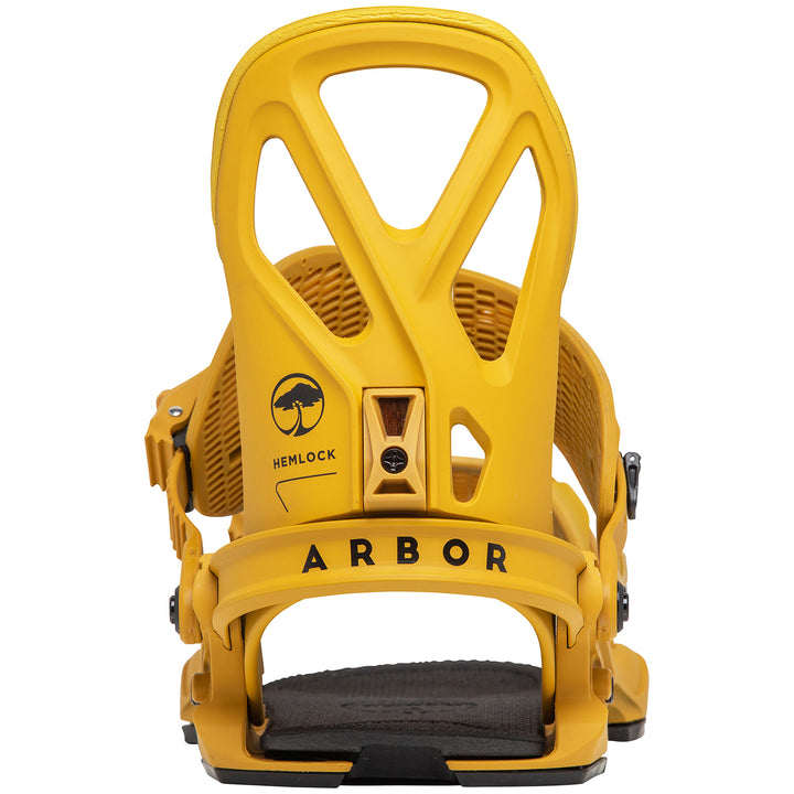 Arbor Hemlock Snowboard Bindings 2022 Mustard