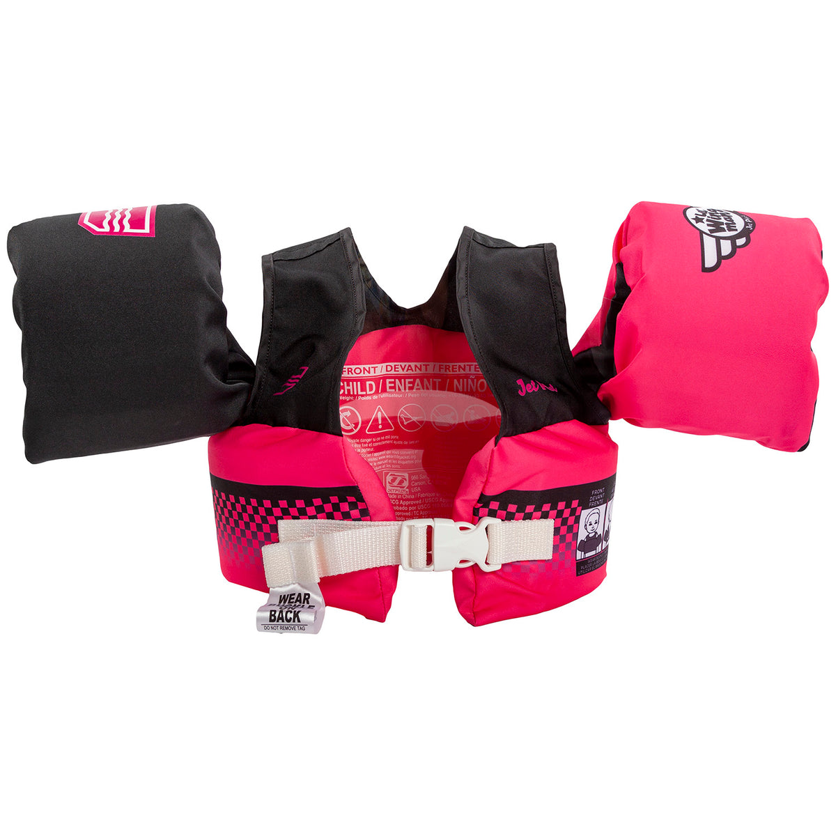Jetpilot Lil Wingman CGA Wake Vest - Toddlers' 2022 Vintage Pink