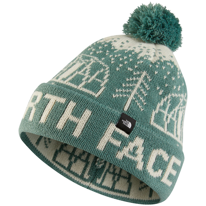 The North Face Fair Isle Beanie Laurel Wreath Green/Gardenia White