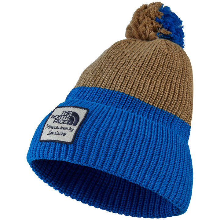 The North Face Heritage Pom Beanie Kelp Tan/Hero Blue