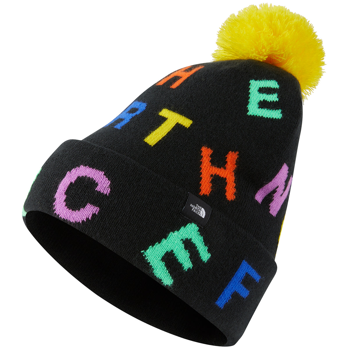 The North Face Ski Tuke Beanie - Kids' TNF Black/Chlorophyll Green