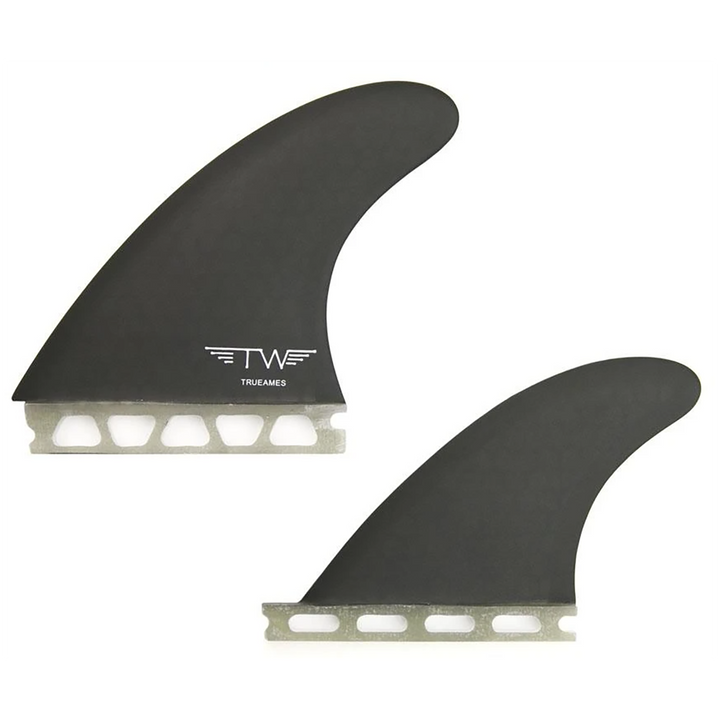 True Ames Tyler Warren Futures Quad Fin Set Smoke Hexcore