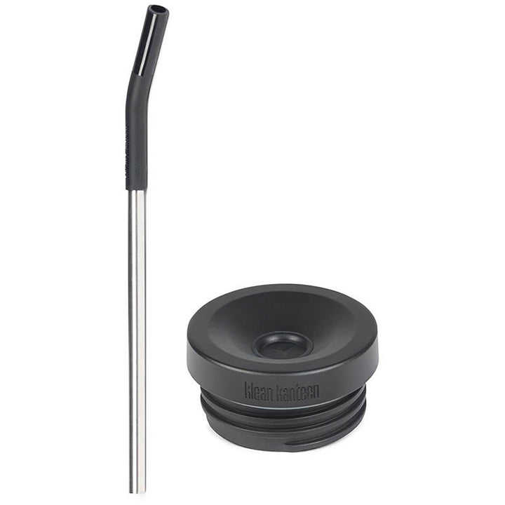 Klean Kanteen Wide Straw Cap Black/Brushed
