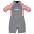 XCEL Short Sleeve 1mm Springsuit - Toddlers' Grey/Mesa Rose Flower Print