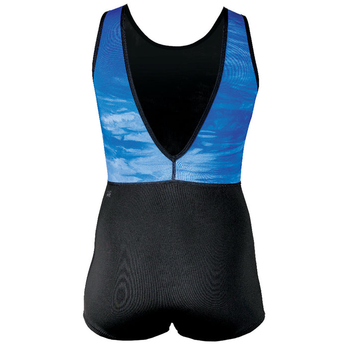 XCEL Scoop Back Short Jane 1mm Springsuit - Women's Black/Blue Tie Dye