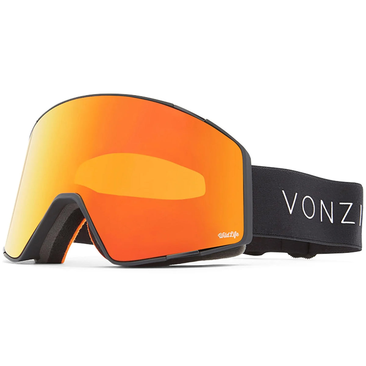Von Zipper Capsule Low Bridge Fit Goggles Black Satin/Wild Fire Chrome