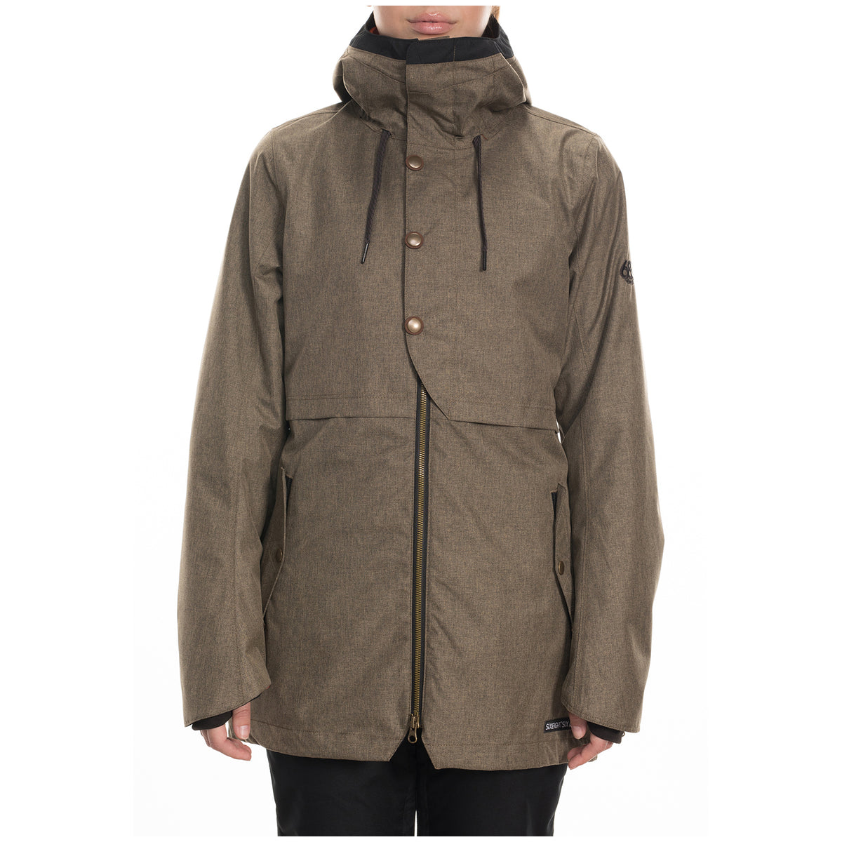 686 Cascade Shell Jacket - Women's Khaki Melange