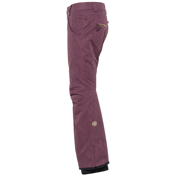 686 Crystal Shell Pants - Women's Plum Diamond Texture