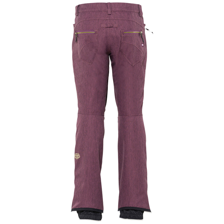 686 Crystal Shell Pants - Women's Plum Diamond Texture