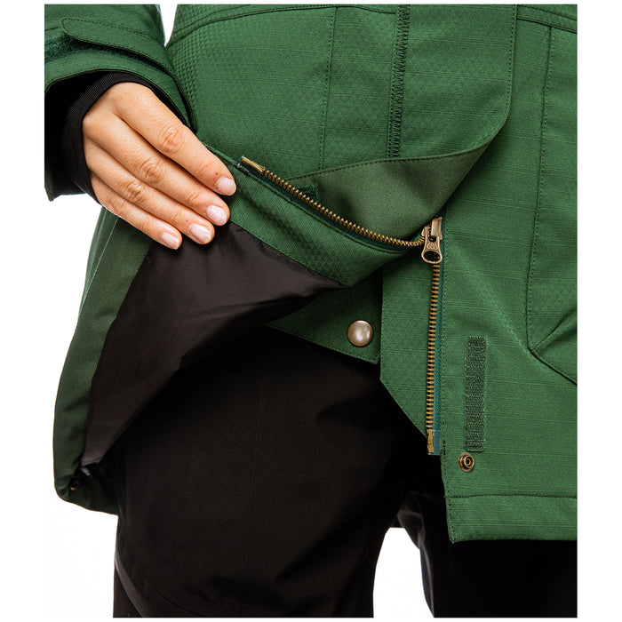 686 Spirit Insulated Jacket - Women's Pine Green Geo Jacquard