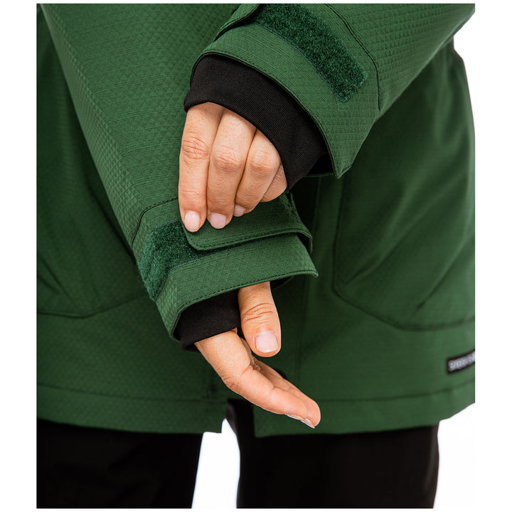 686 Spirit Insulated Jacket - Women's Pine Green Geo Jacquard